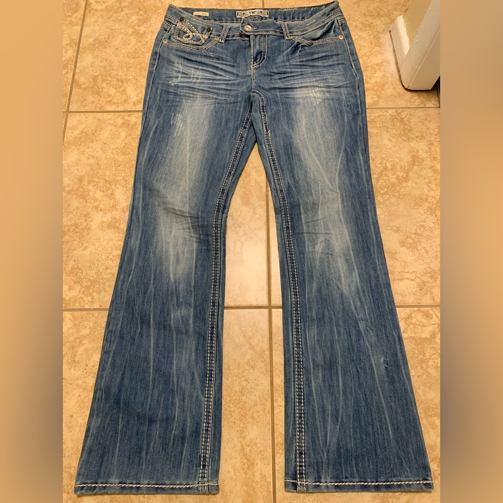 YMI Light Blue Flare Jeans